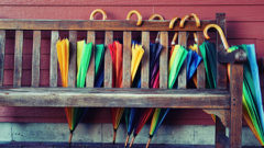 Retreat Center umbrellas