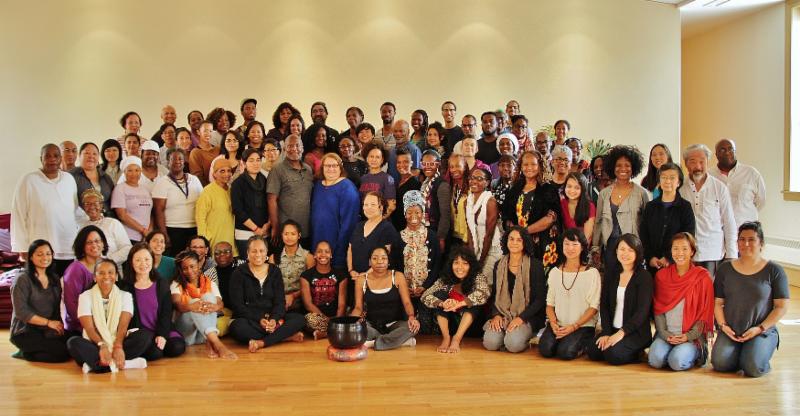 People of color retreat group photo