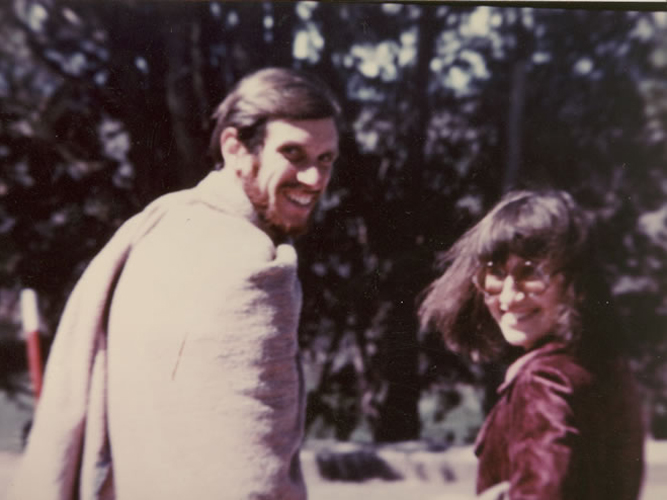 Joseph Goldstein and Sharon Salzberg in India, 1970s.