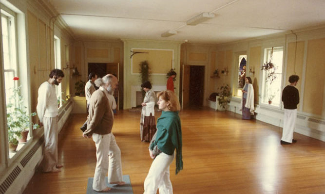 Walking meditation, 1976.