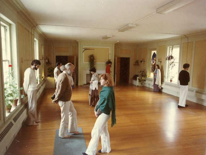 Walking meditation, 1976.