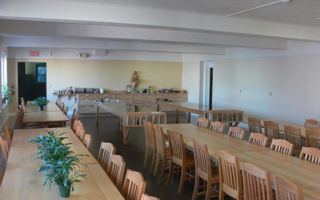 The Retreat Center dining room got new dining tables and chairs, 2008.