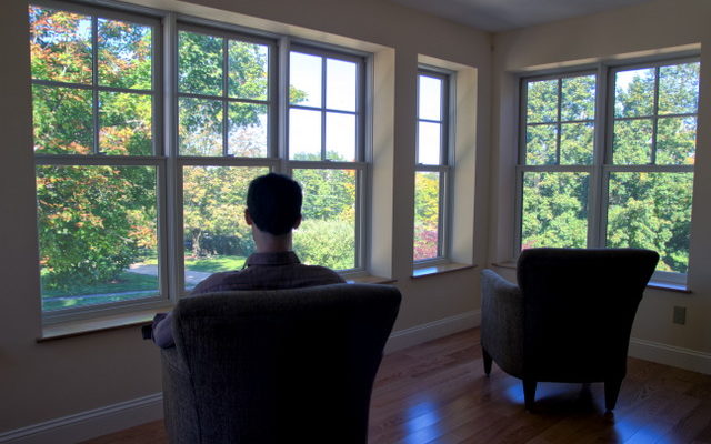 The informal sitting area in Bodhi House, the new dormitory, 2013.