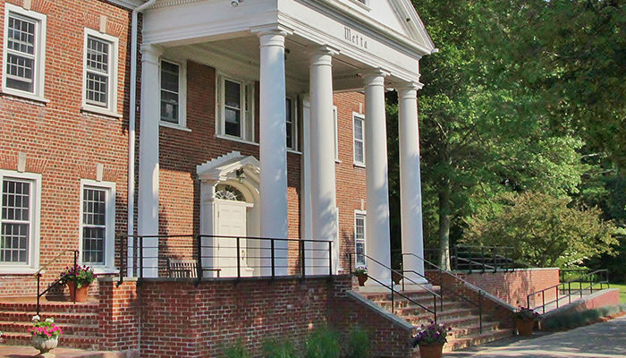 The front entrance project also involved new steps and brick paving leading up to the main door.