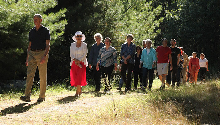 On September 15, 2015, IMS held a ceremony at the Memorial Wall at the Forest Refuge to honor Ruth Denison’s life and contributions to Western Buddhism.