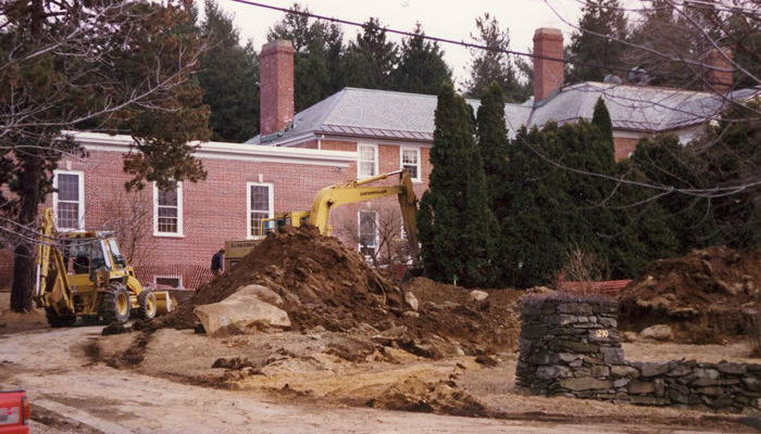 Another project made possible through generous donations from IMS yogis and friends: the construction of a new septic tank.