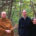 Ajahn Amaro, Joseph Goldstein and Sarah Doering at a blessing ceremony, May 16, 2001 on the site of the Forest Refuge.
