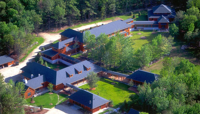 Aerial of the Forest Refuge.