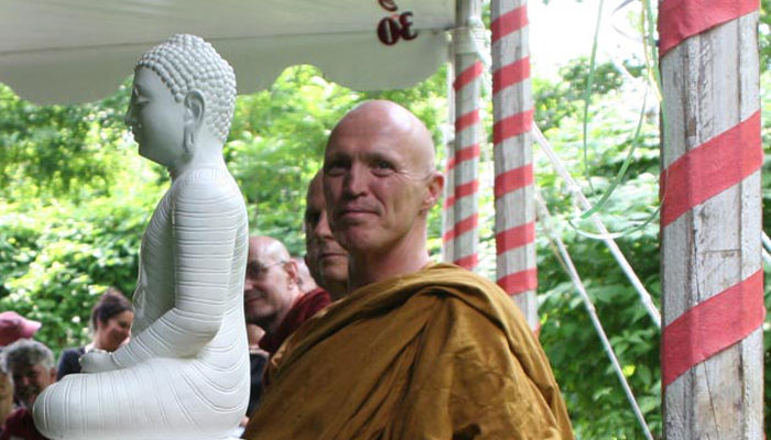 Ajahn Sucitto led a blessing ceremony together, with other visiting monastics, at the 30th anniversary event.